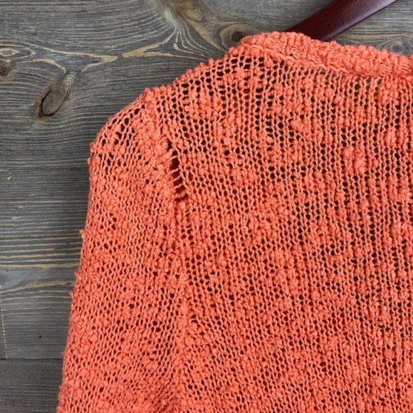 Anthropologie Yellow Bird Peaked Pointelle Sweater - Picture 6 of 8